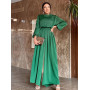 Women 2pcs Sets Matching Satin Elegant Plain Tops Long Wide Leg Pants Suit Muslim Dubai Islamic Modest Abaya Ramadan Outfits