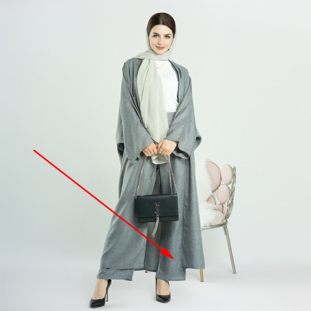 Ramadan Eid Abaya Dubai Turkey Muslim Kimono Kaftan Women Trousers Straight Leg Pants Islamic Clothing Elegant Outfits Arabian