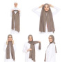 68.9"X29.52" Premium Jersey One-loop Instant Hijab Pashmina Good Stitching Muslim Women Head Wrap Plain Islam Turban
