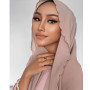 High Quality Muslim Women Chiffon Hijabs With Embrodiery Edge  Malaysia Islamic Shawls Hijabs Headscarf Embroidery Head Scarf