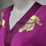 Batwing Sleeve Abaya Dubai Muslim Dress Women Chiffon Gold Stamping Islam Moroccan Caftan Lined Arab Jalabiya Middle East Robe