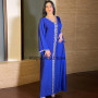 Arabic Dubai Abayas For Women Moroccan Caftan Evening Dress Eid Mubarak Islam Clothing Kimono Plus Size Boubou Djellaba Femme