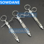 1pc INTRALIGAMENTAL-SYRINGE DENTAL-INSTRUMENTS ASPIRATING Dental Surgical Injector Implant Tool Stainless Steel