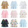 New Spring Autumn 0-6T Girls Long Sleeve Cute Print Dresses Kids Clothes Princess Dress for Children Party Gown Pageant Dress
