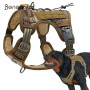 Benepaw Tactical Dog Harness For Large Dog Adjustable Reflective No Pull Pet Vest Harness Military Service Training Easy Control