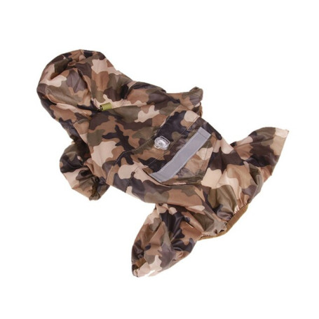 Pet Dog Waterproof Raincoat Reflective Coat Outdoor Soft Breathable Clothes Rainwear M Code Puppy Items