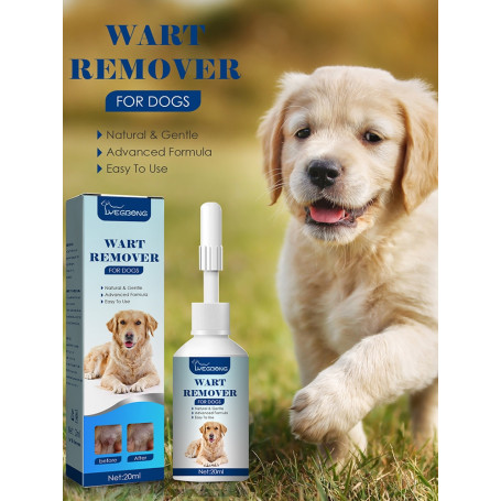 20ml Natural Dog Wart Remover Dog Skin Tags Dog Wart Removal Pet Wart Lotion For Dog Supplies