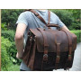 Briefcase Business Bag Large Leather Briefcase Male 15.6"Laptop Case Shoulder Bag office