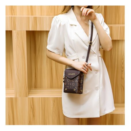 Fashion Luxury Women's Shoulder Messenger Bag New Mini Pu Leather Retro Classic Crossbody Bags