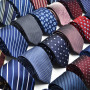 Fashion Men's Colourful Tie Silk  Formaies Necktie Narrow Slim Skinny Cravate 7.5cm