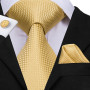 Hi-Tie Silk Ties For Men Handky Cufflinks Set Fashion Gift For Men's