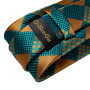 Gift Men Tie Teal Green Paisley Novelty Design Silk Handky cufflink Tie Set Fashion