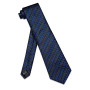 Adjustable Men's Necktie and Clip Set Shirt Accessories Fashion Dot Blue Gold Tie