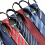 48*6 Cm Men's Tie Business Formal Dress Wear Stripe Solid Colors Zipper Necktie