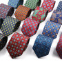 Super Soft Bohemian Silk Ties Men's Fashion 7.5cm Necktie For Men Business Meeting Gravata Colorful Novelty Printing Tie