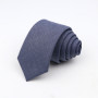 Fashion Neckties Classic Men's Slik Polyester Solid Color Tie