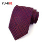 New Fashion Silk Ties for Men Necktie Repp Striped Men's Neck Tie 8cm Slim A003