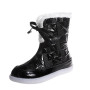 trend plus size silver snow boots women's warm shoes short boots