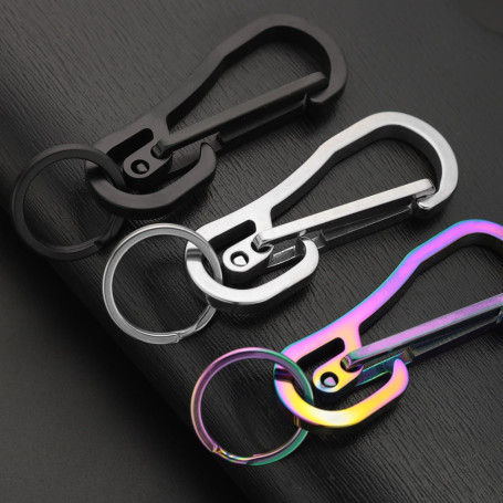 Stainless Steel Keychain Custom Lettering High-grade Keyring Personalized For Men's Car Buckle  Key Chain Ring Holder K415
