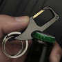 Mini Knife Keychain Foldable Personalized Lettering Multi-Functional Bottle Opener Car Key Holder Chain Men's Keyring K412
