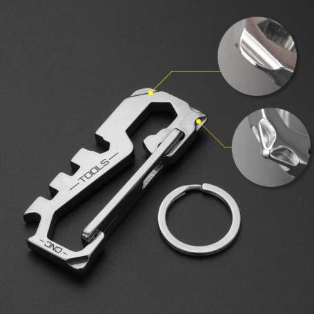 Stainless Steel Keychains Personalized Custom Lettering Keyrings Wrench Tool Bottle Opener Ring Holder For Car K423K