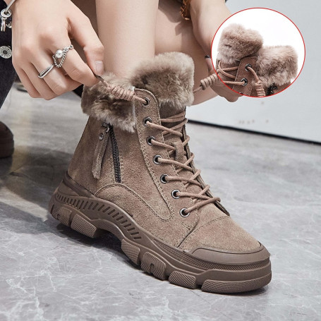 Designer Snow Boots Women Heels Sports Winter Shoes Woman Booties Chunky Ankle Boot Female Elegant Platform Shoes for Women 2023