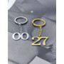 Dog Keychain Personalized Stainless Steel Drive Safe Key Ring Women Men DIY Jewelry Gift