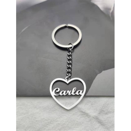 Dog Keychain Personalized Stainless Steel Drive Safe Key Ring Women Men DIY Jewelry Gift