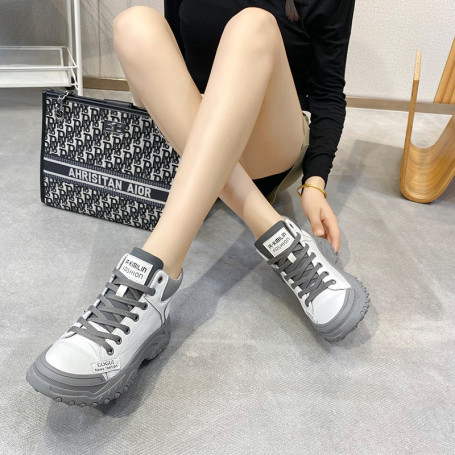 Designer Running Shoes for Women  Authentic Leather Platform Sneakers Flats Tennis Casual Sports Footwear