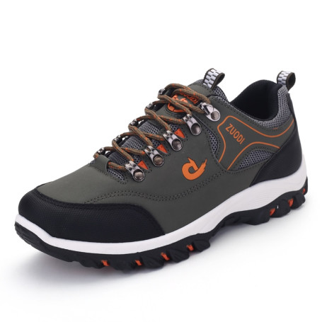 Outdoors Sneakers Waterproof Men's Casual Shoes Air Mesh Sewing Lace-up Hiking