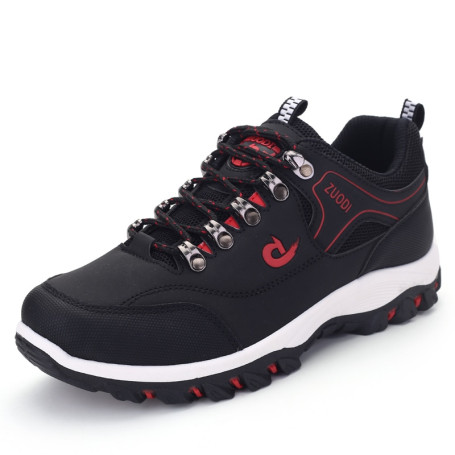 Outdoors Sneakers Waterproof Men's Casual Shoes Air Mesh Sewing Lace-up Hiking