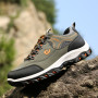Outdoors Sneakers Waterproof Men's Casual Shoes Air Mesh Sewing Lace-up Hiking