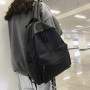 Women's Leather Backpack Large Capacity School Bag For Girls Casual College Student Laptop Bag