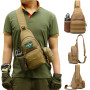 Military Tactical Sling Shoulder Bag Men Outdoor Hiking Camping Army Hunting Fishing Bottle Chest Pack Sling Molle Backpack