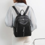 Solid Color Casual PU leather Female Backpacks