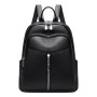 Solid Color Casual PU leather Female Backpacks