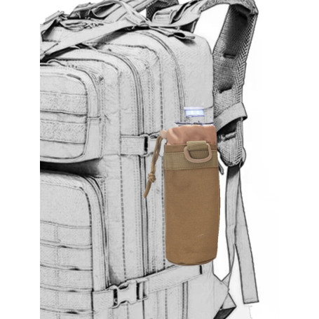 Outdoor Sports Tactical Molle Water Bottle Pouch Camping Hiking Travel Portable Bag Kettle Holder Hunting Waist Drawstring Bags