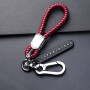 Fashion Men's Car Key Chain Ring Female Simple Key Lanyard Pendant Anti-lost Mobile Phone Number Plate Accessories