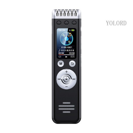 New Metal Spy Digtal Voice Recorder Device With Playback and Dual Microphone ACG Activated Pen Dictaphone Dynamic Noise Reduce