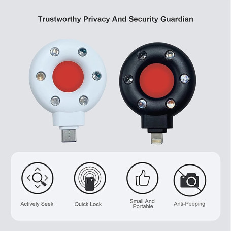 Anti Spy Detector For Hidden Pinhole Miniature Camera Finder For Android iPhone Phone Hotel Restaurant Public Toilets