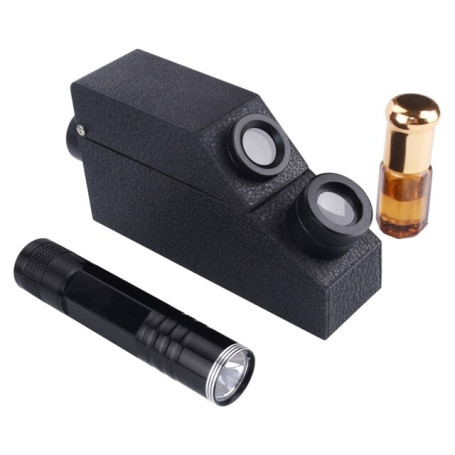 Professional Gemstone Refractometer Jewelry RHG 1.30-1.73 identification Built-in LED Flashlight Diamond Detector Testing Tool