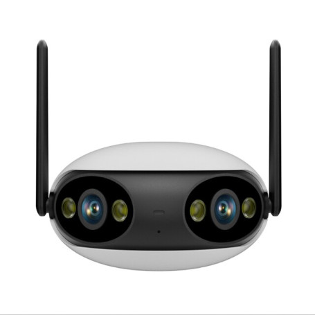 4MP Binocular Camera WIFI 180° Wide-angle Splicing IP Cam Home Night Vision Auto Tracking H.265 P2P Video Surveillance Cameras