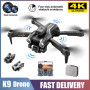 RC K9 Drone 4K HD Obstacle Avoidance Dual Camera UAV Dual Camera WIFI Remote Control Quadcopter Professional Drone Gifts VS z908