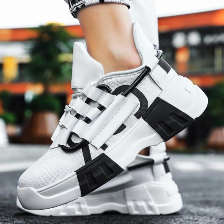 Height Increase Men's Sport Shoes Running Sneakers Thick Soles Jogging Race  A-363