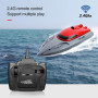 2.4G Wireless RC Boats High Speed Racing Speedboat Waterproof Rechargeable Electric Remote Control Yacht Model Children Toy Gift