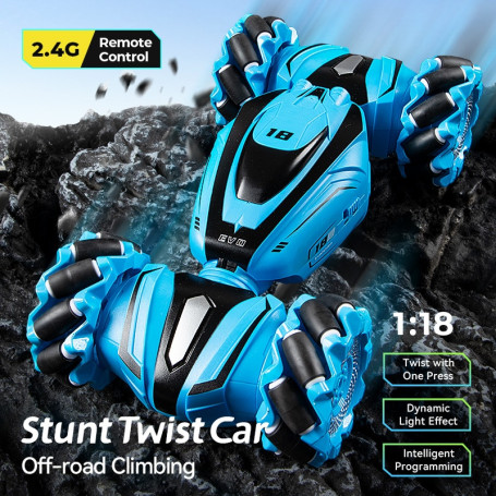 RC Stunt Twist Car JJRC Q110 2.4G Remote Control Off-road Climbing Car Gesture Sensor Watch 4WD Drift RC Cars LED Light