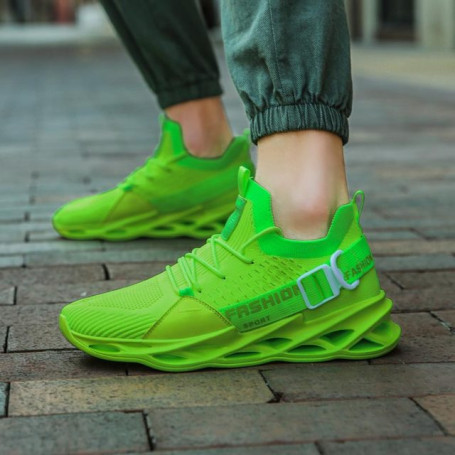 Large Size Breathing Cushions Sneakers for Running Shoes Men Sport Yellow Mens Shoes Sports Shoes Training Snickers Tennis D-422