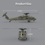 1:47 UH60-Black Hawk F09 RC Helicopter Professional 6 Channels 6 Axis Gyro Flybarless Arobatic Remote Control Drone 3D/6G RC Toy