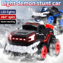 85J RC Car 360° Spin Dancing Toy With LED Light Stunt Remote Control Cars Drift Monster Truck