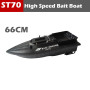 ST70 GPS Speedboat Smart Fixed Speed Cruise Radio RC 500M Fishing Bait Boat 2.5KG Loading Hoppers Remote Control Fish Finder